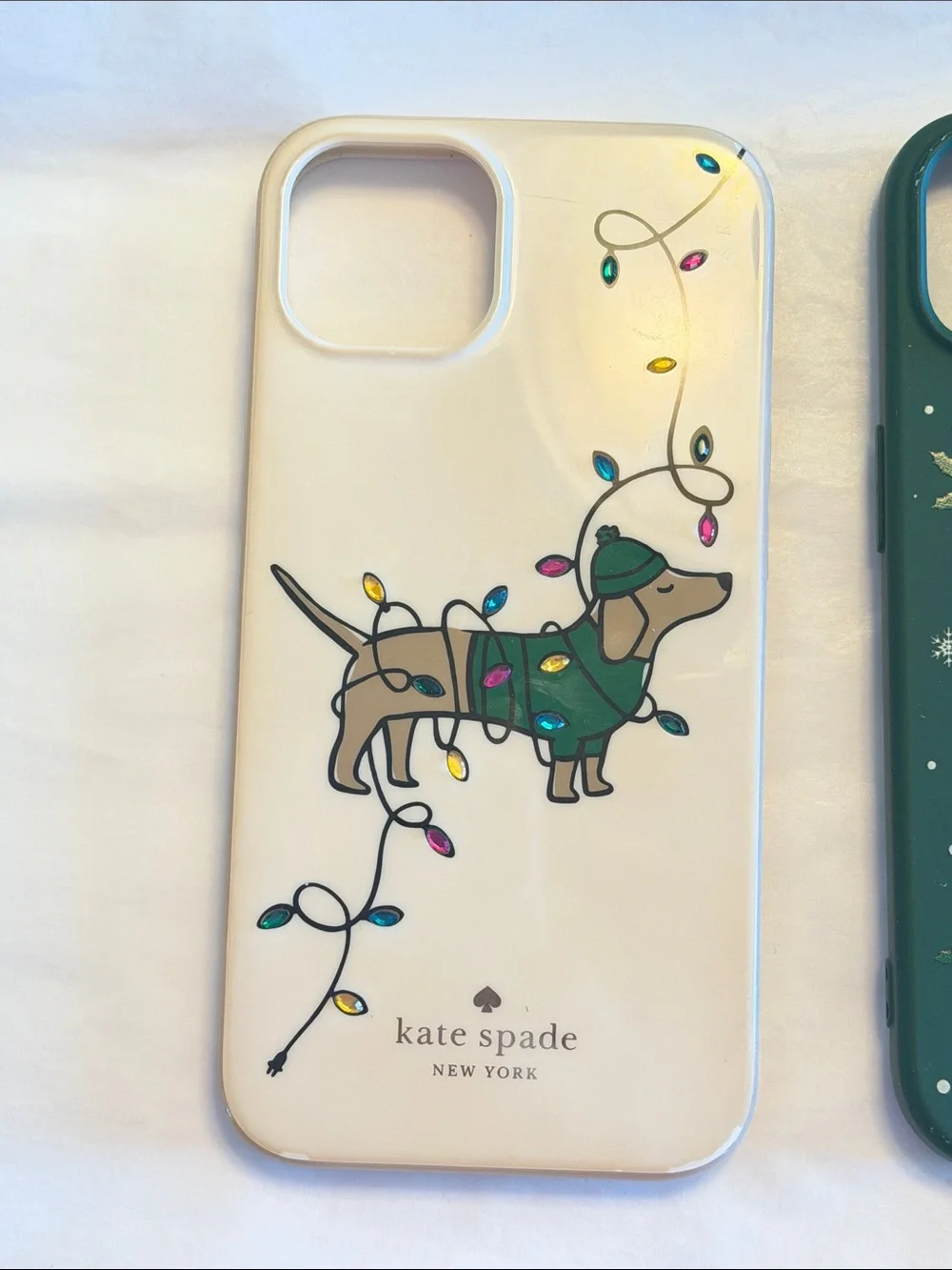 2 Kate Spade and 1 Green Reindeer Holiday iPhone 13 Cases
